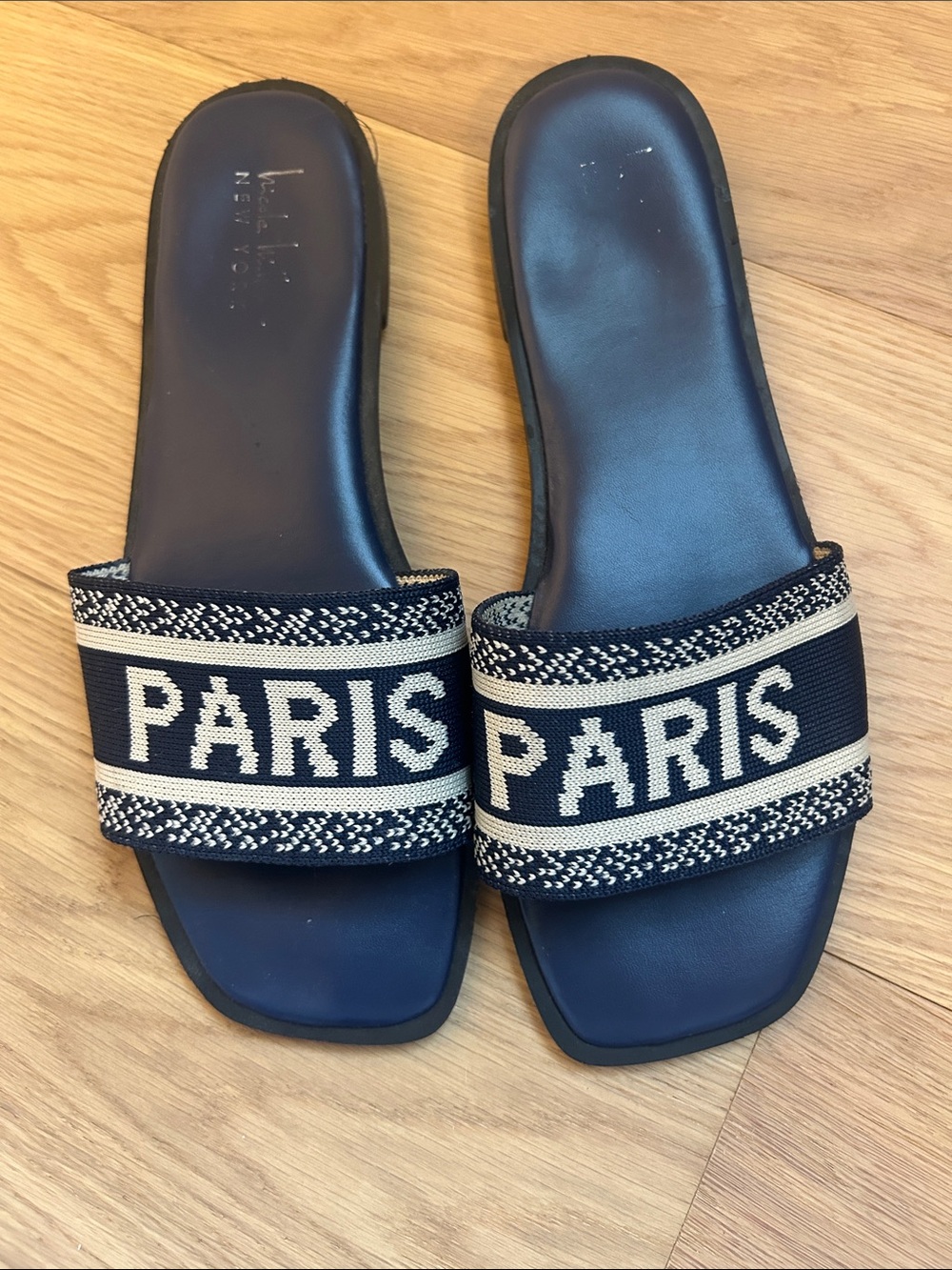 Nicole Miller Paris navy sandals-Sz 7.5